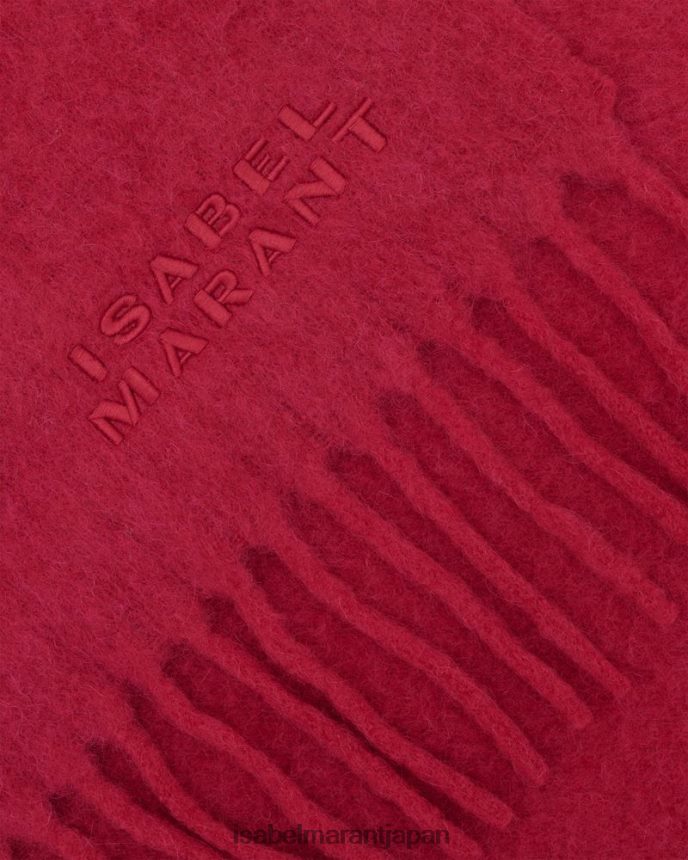 アクセサリー jp Isabel Marant ユニセックス ファーニースカーフ 赤紫色 PRT2401139