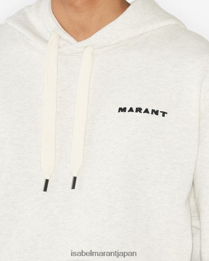 衣類 jp Isabel Marant 男性 マルチェロ ロゴ スウェットシャツ 生成り PRT2401327