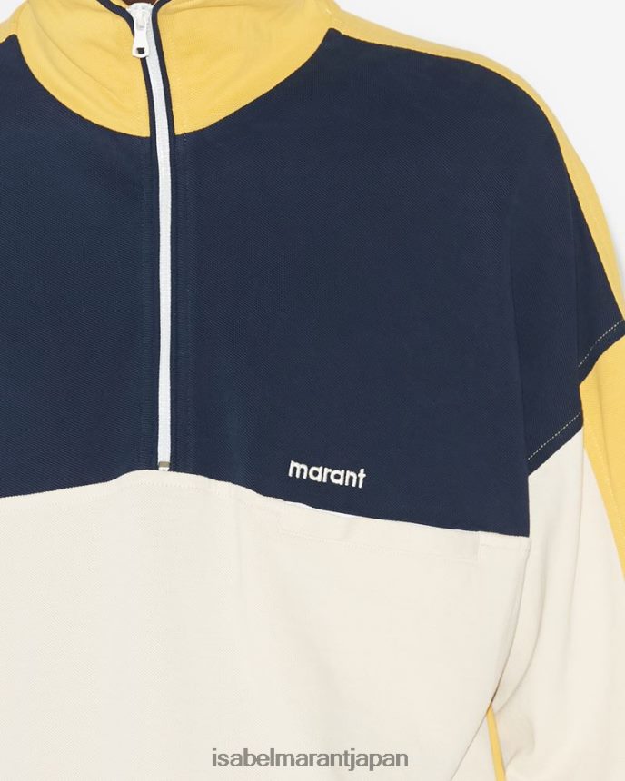 衣類 jp Isabel Marant 男性 アリアンスウェットシャツ 黄色 PRT2401343
