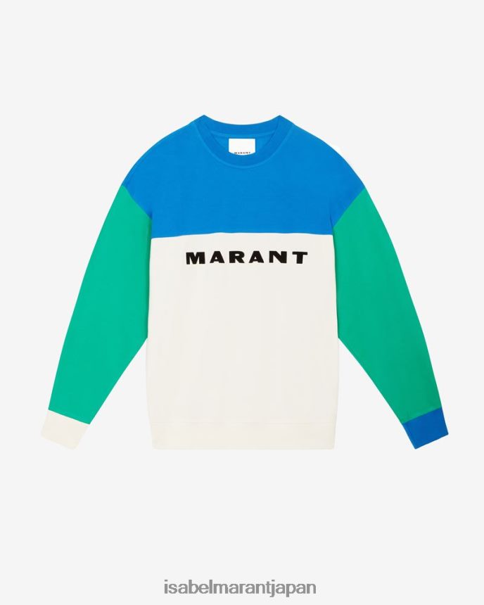衣類 jp Isabel Marant 男性 アフトーンスウェットシャツ エメラルド PRT2401345