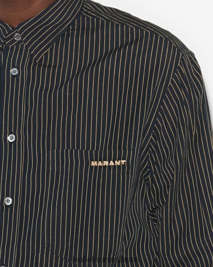 衣類 jp Isabel Marant 男性 ジャソロ シャツ ブラックミッドナイト PRT2401372