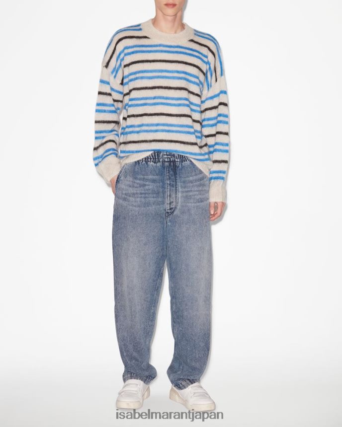 衣類 jp Isabel Marant 男性 タイムオパンツ ライトブルー PRT2401424