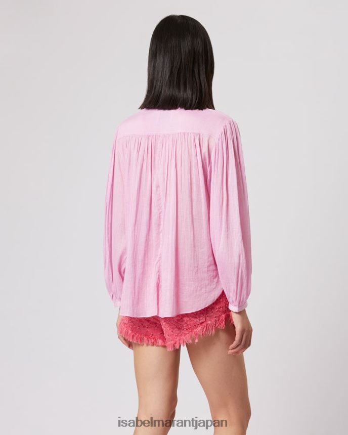 衣類 jp Isabel Marant 女性 キルディアコットントップ ピンク PRT240216