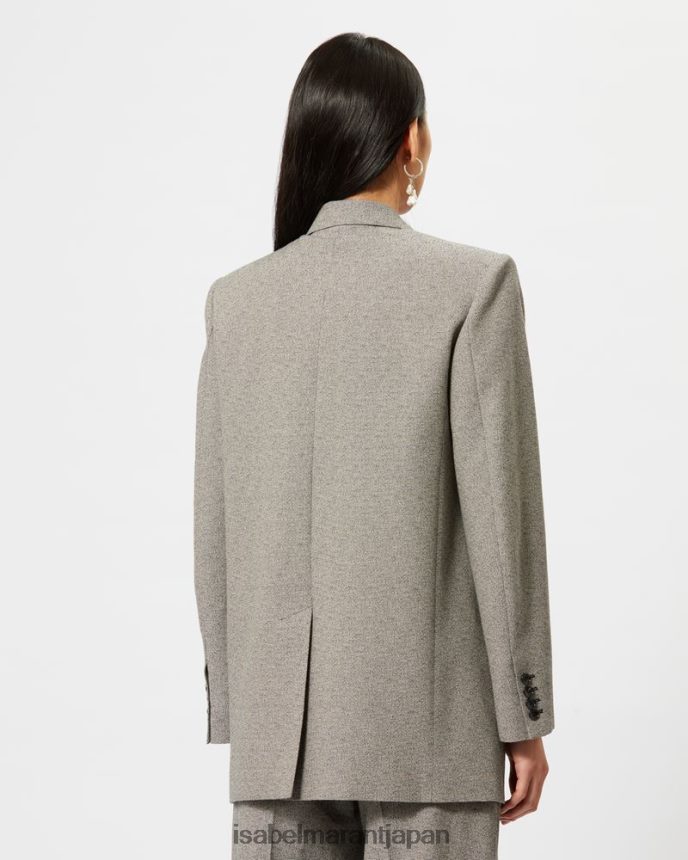 衣類 jp Isabel Marant 女性 ネヴィムジャケット エクリュ/ブラック PRT24028