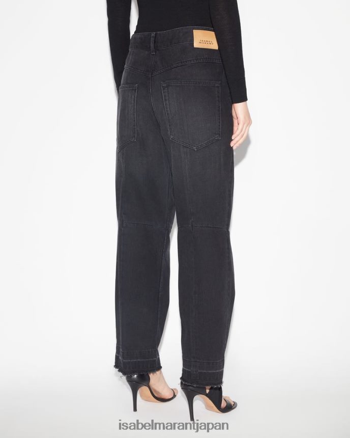 衣類 jp Isabel Marant 女性 ノレラデニムパンツ 黒 PRT240292