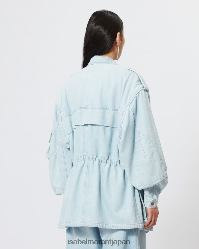 衣類 jp Isabel Marant 女性 エリーゼデニムジャケット ライトブルー PRT24038