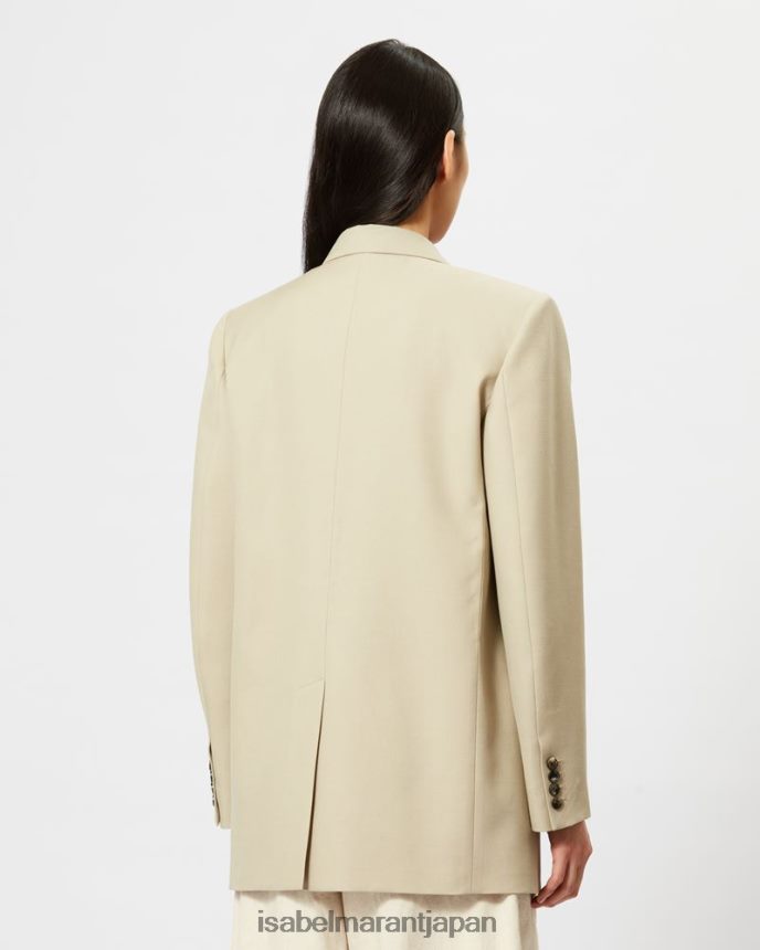 衣類 jp Isabel Marant 女性 ネビメア ウールジャケット ストロー PRT24055