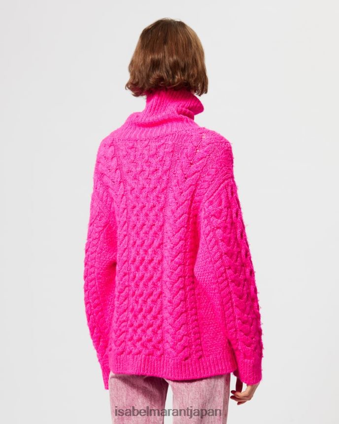 衣類 jp Isabel Marant 女性 翡翠のセーター 蛍光ピンク PRT240567