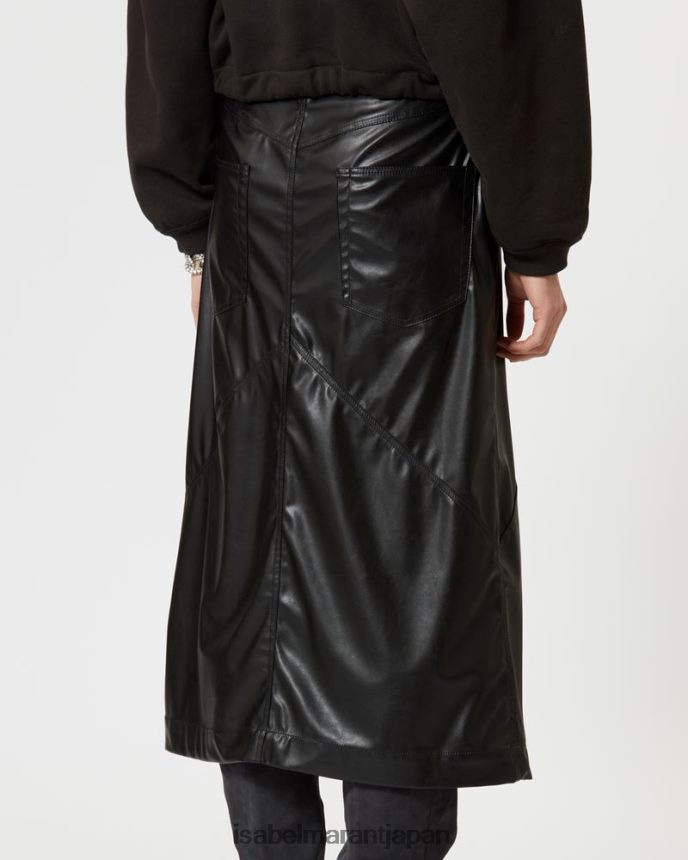衣類 jp Isabel Marant 女性 ブリアンヌのスカート 黒 PRT240583