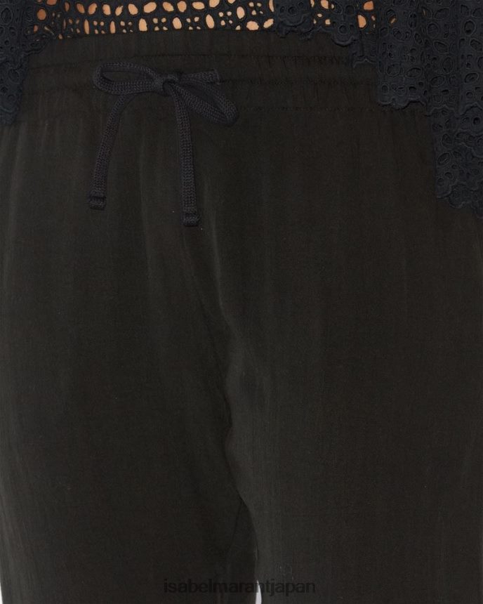 衣類 jp Isabel Marant 女性 ベラティパンツ 黒 PRT240686