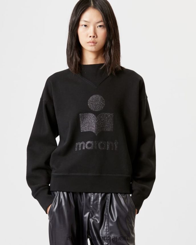 衣類 jp Isabel Marant 女性 moby ロゴ スウェットシャツ 黒 PRT240364