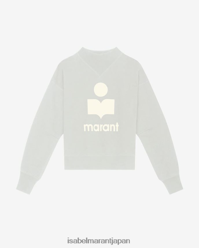 衣類 jp Isabel Marant 女性 moby ロゴ スウェットシャツ ライトブルー/生成り PRT240370