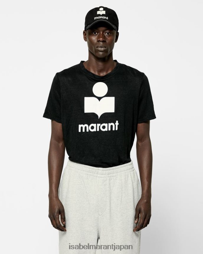 衣類 jp Isabel Marant 男性 カルマンロゴTシャツ 黒 PRT2401288