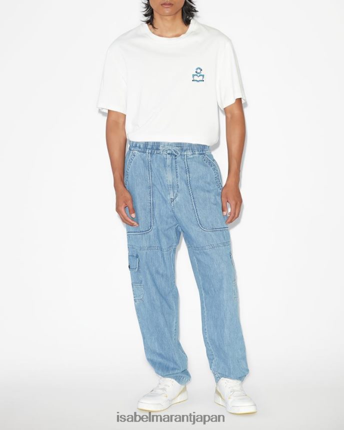 衣類 jp Isabel Marant 男性 ヒューゴロゴTシャツ 白 PRT2401305
