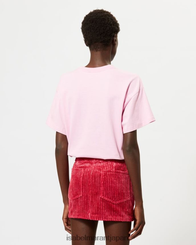 衣類 jp Isabel Marant 女性 ベン コットン Tシャツ ピンク PRT240249
