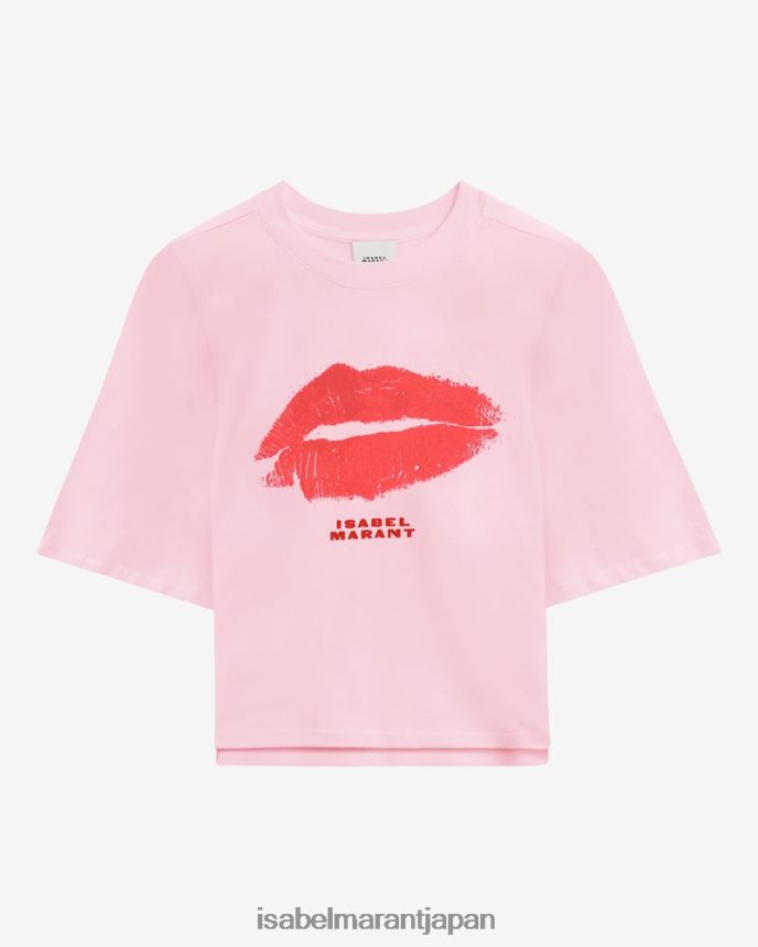 衣類 jp Isabel Marant 女性 ベン コットン Tシャツ ピンク PRT240249