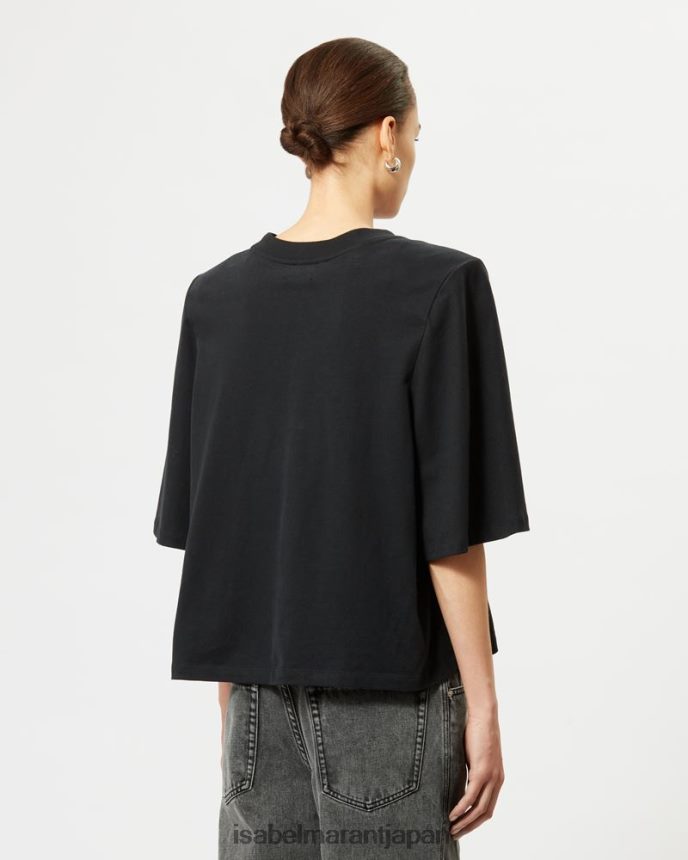 衣類 jp Isabel Marant 女性 ベンTシャツ 黒 PRT240250