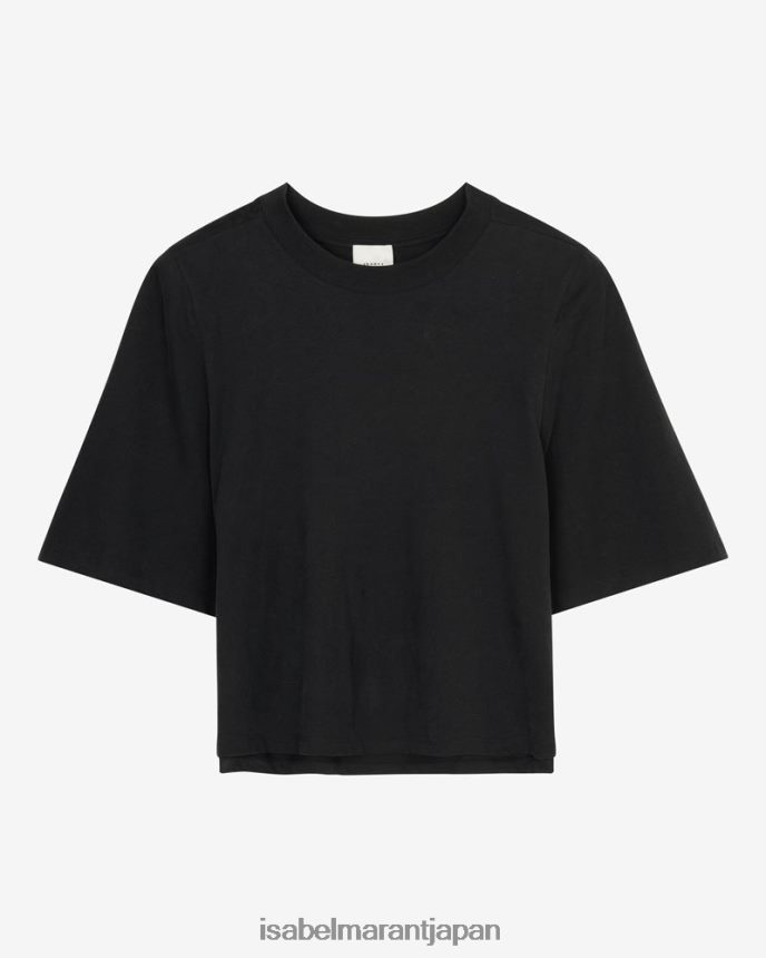 衣類 jp Isabel Marant 女性 ベンTシャツ 黒 PRT240250