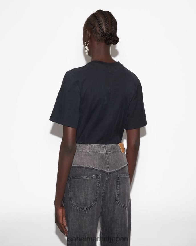 衣類 jp Isabel Marant 女性 ゼレンコットンTシャツ 黒 PRT240265
